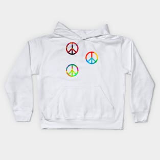 Peace Sign Sticker Pack Kids Hoodie